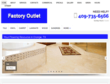 Tablet Screenshot of factoryoutletinc.com